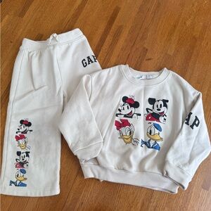 Baby Gap Disney Character Matching Sweat Set